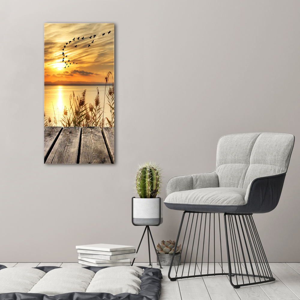 Vertikálny foto obraz akrylový do obývačky Západ slnka