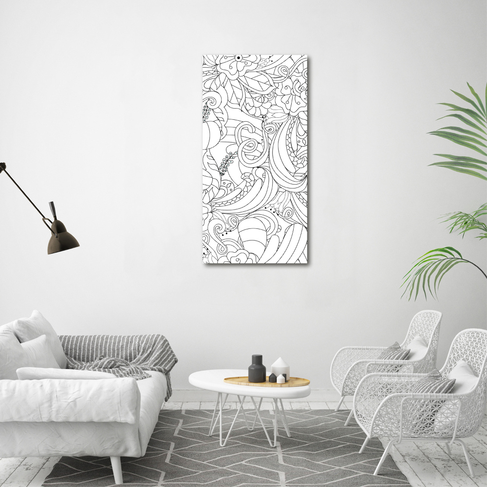 Vertikálny foto obraz akrylový do obývačky Pozadie Zen pletenec