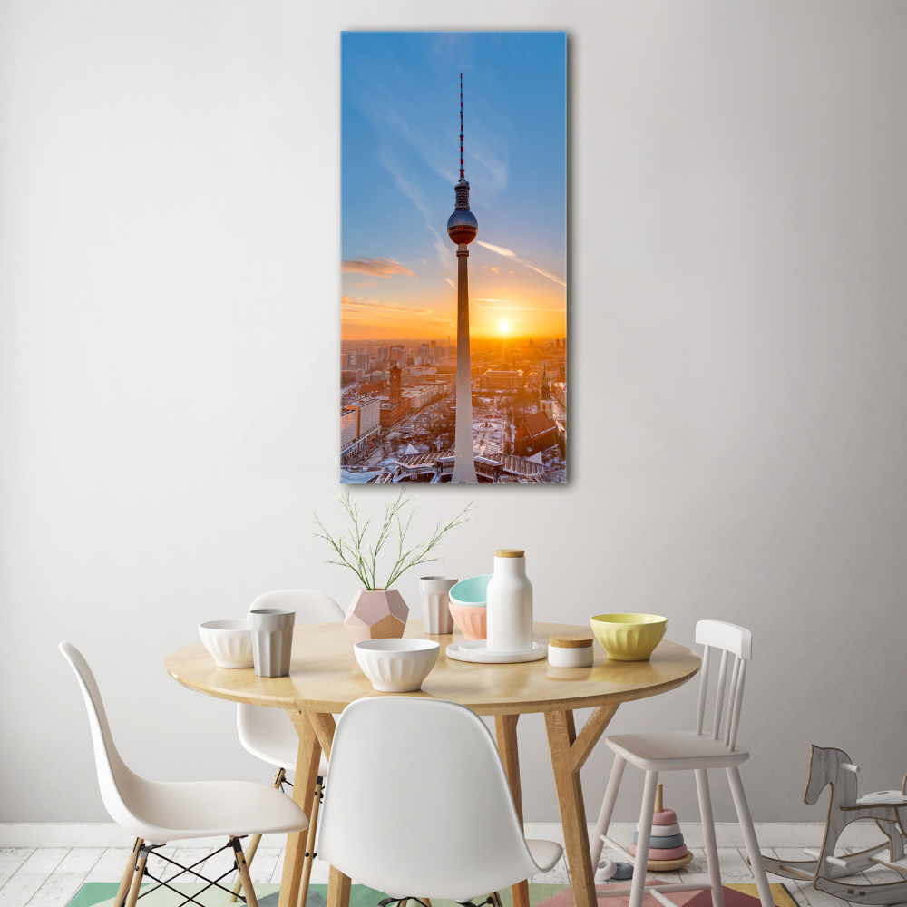 Vertikálny foto obraz akrylový Televízna veža