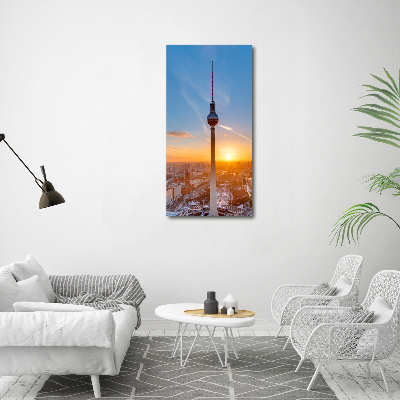 Vertikálny foto obraz akrylový Televízna veža
