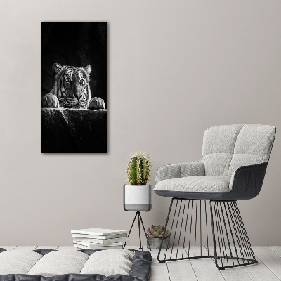Vertikálny foto obraz akrylové sklo Tiger