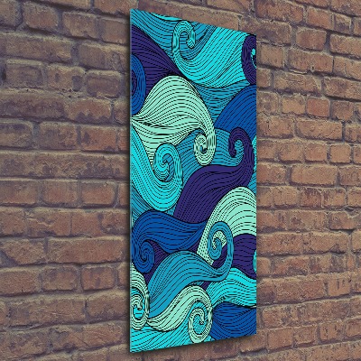 Vertikálny foto obraz akrylový Abstraktné vlny