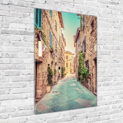 Vertikálny foto obraz akrylové sklo Talianske uličky
