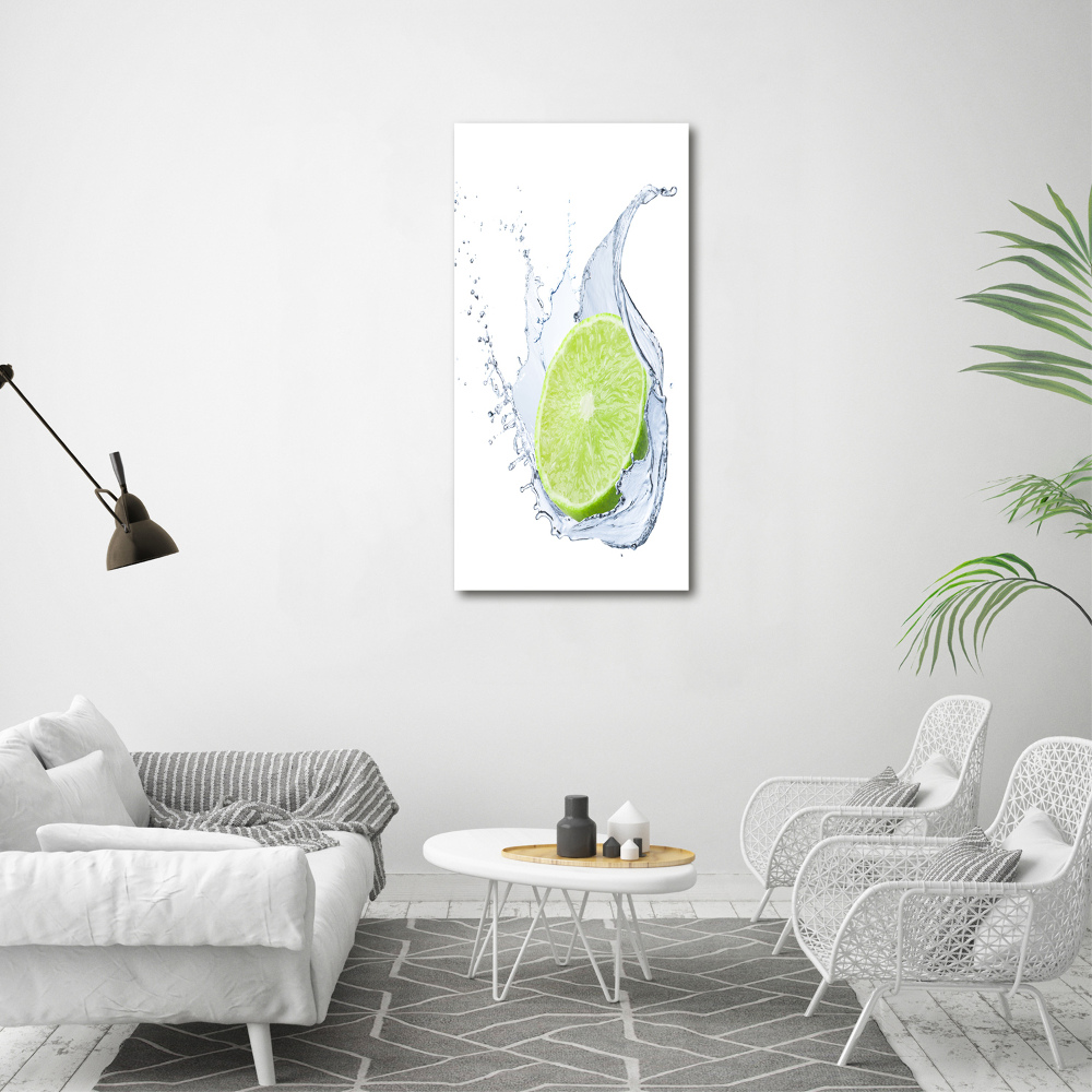 Vertikálny foto obraz akryl zvislý do obývačky Limetka