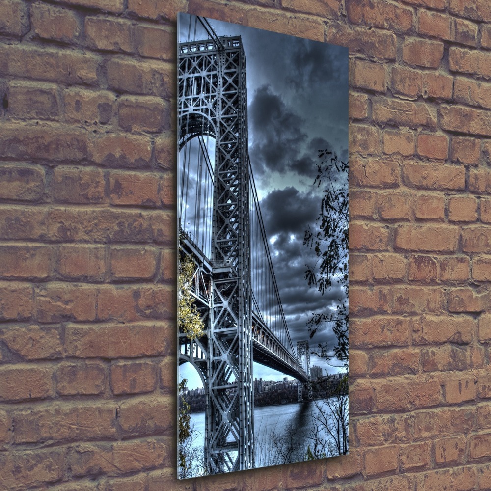 Vertikálny foto obraz akryl do obývačky Most New York