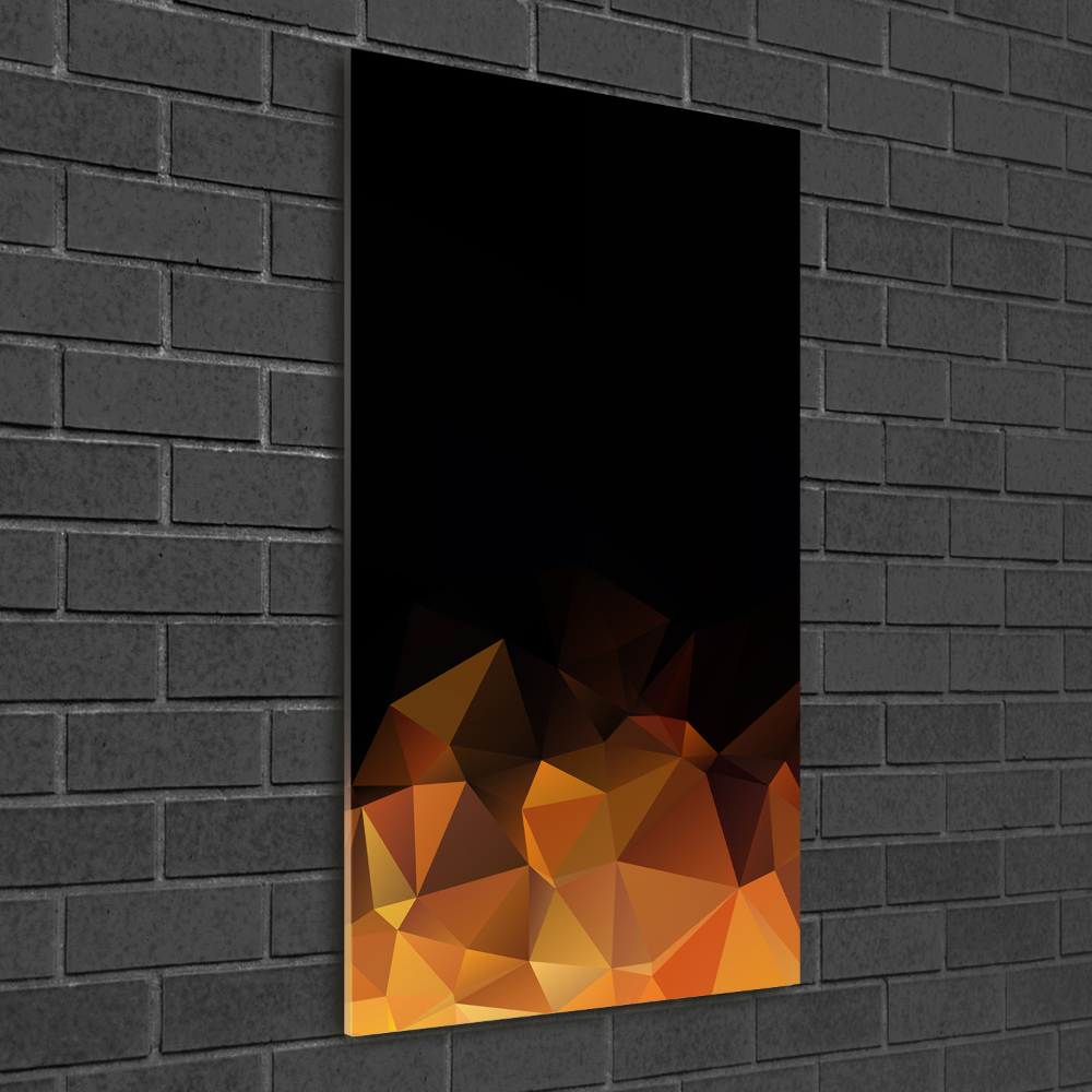 Vertikálny foto obraz akrylový Abstrakcie trojuholníky