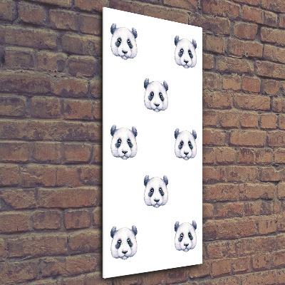 Vertikálny moderný foto-obraz akryl na stenu Pandy
