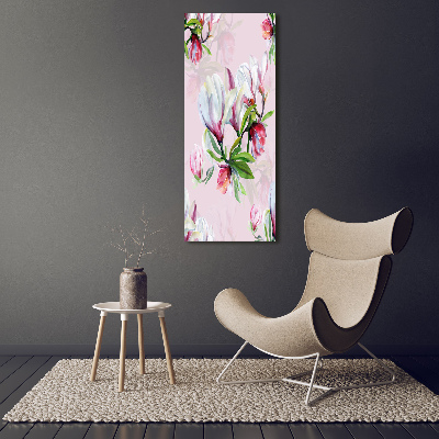 Vertikálny foto obraz akrylový na stenu Magnolie