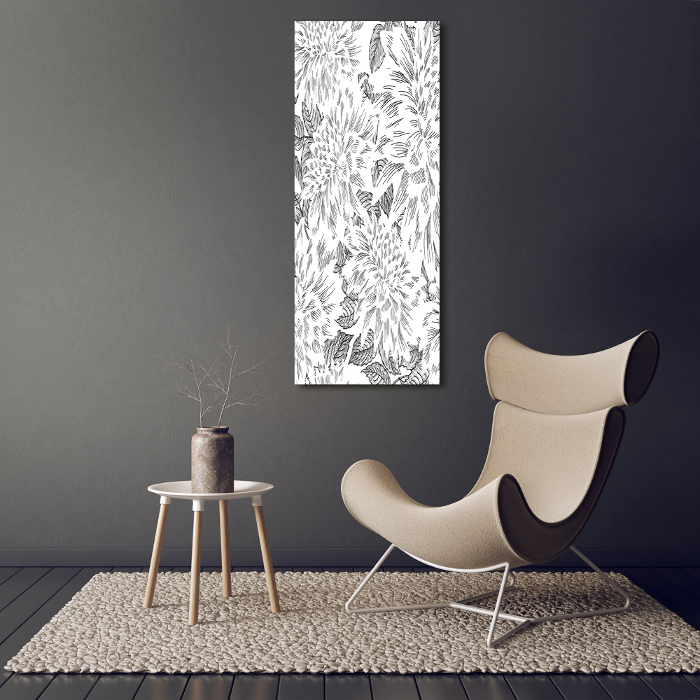 Vertikálny foto obraz akrylový na stenu Pivoňka