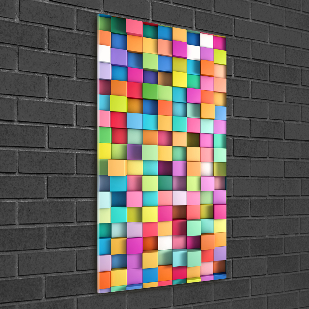 Vertikálny foto obraz akrylový Abstrakcie štvorca