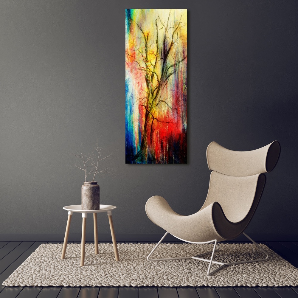 Vertikálny foto obraz akrylový Abstraktné strom
