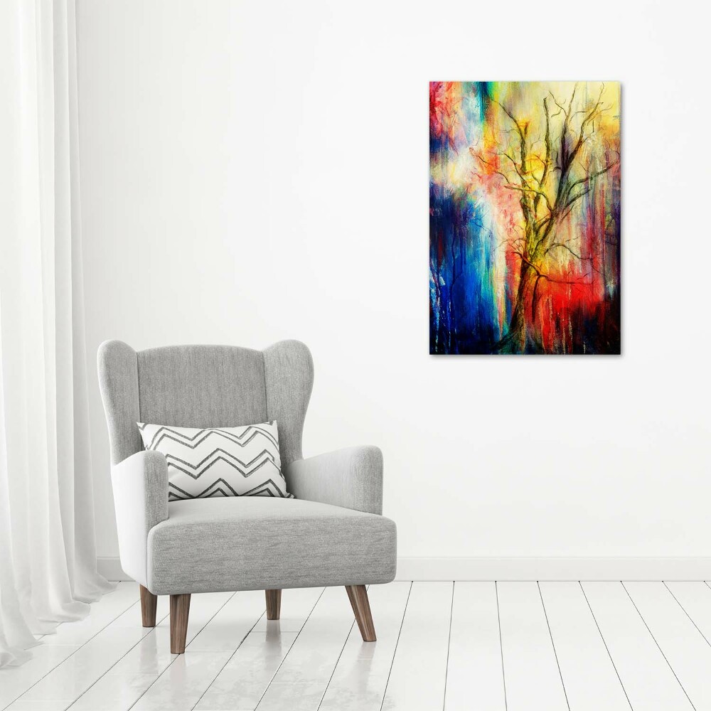 Vertikálny foto obraz akrylový Abstraktné strom