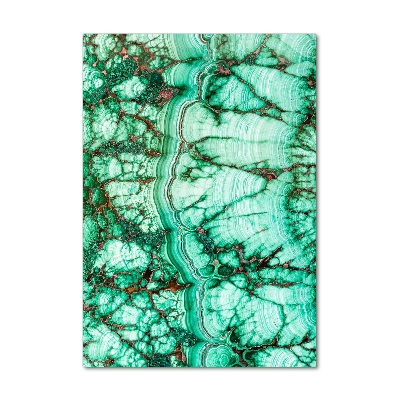 Vertikálny foto obraz akrylový Malachitová textúry