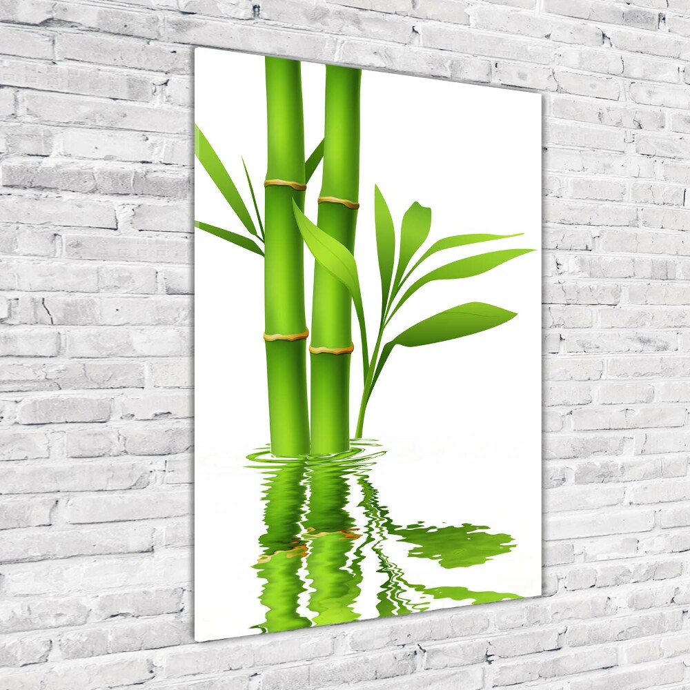 Vertikálny foto obraz akrylové sklo Bambus