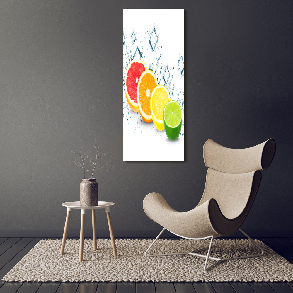 Vertikálny foto obraz akryl zvislý do obývačky Citrusy