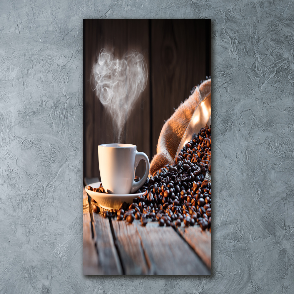 Vertikálny foto obraz akryl do obývačky Hrnček kávy
