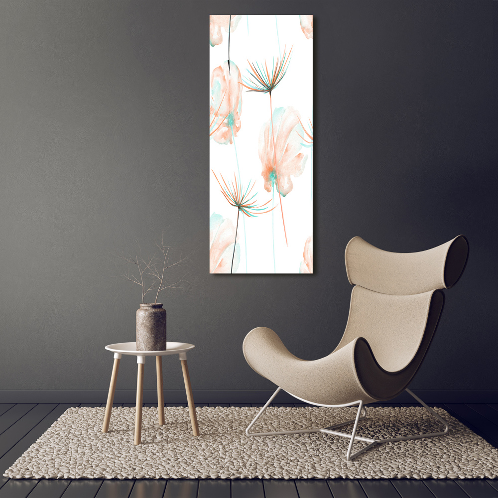 Vertikálny moderný akrylový fotoobraz Poľné kvety