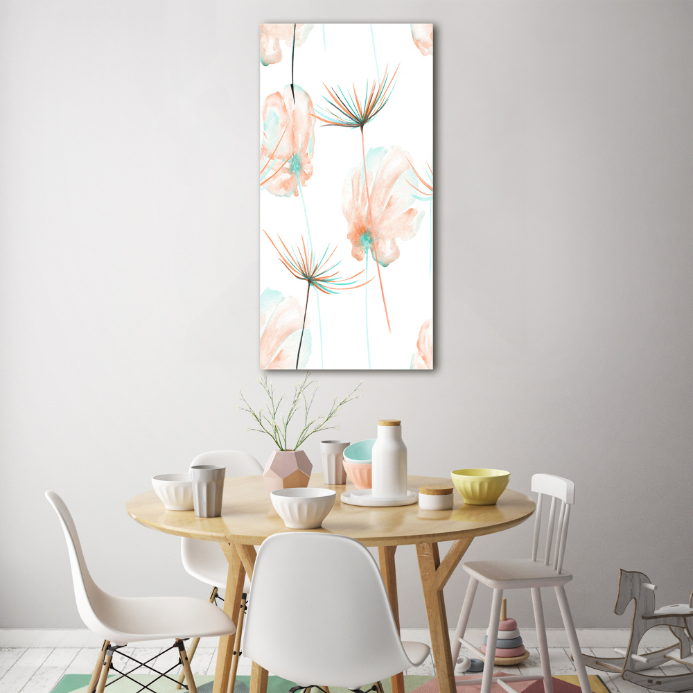 Vertikálny moderný akrylový fotoobraz Poľné kvety