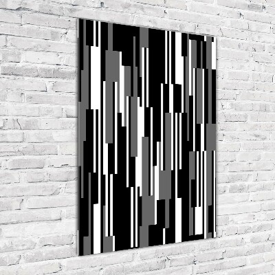 Vertikálny foto obraz akrylový Čierno-biele línie