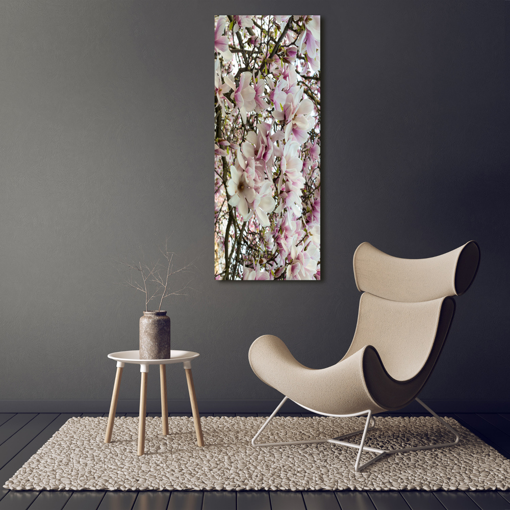 Vertikálny foto obraz akrylové sklo Kvety magnólia