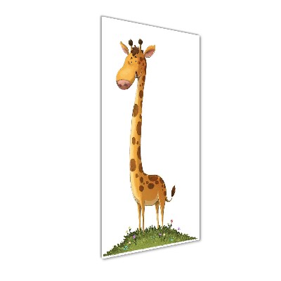 Vertikálny foto obraz akrylové sklo Źirafa