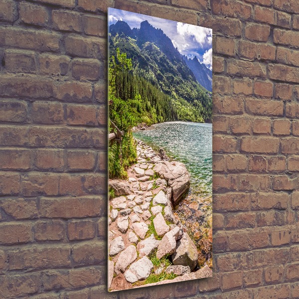 Vertikálny foto obraz akrylový Morské oko Tatry