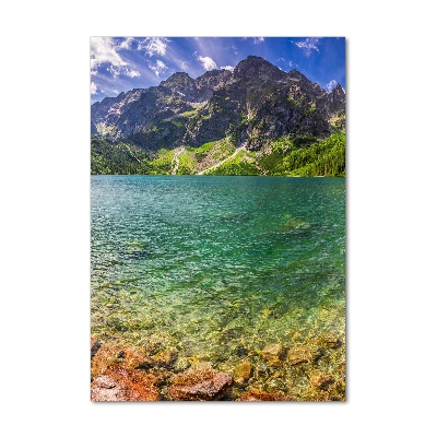 Vertikálny foto obraz akrylový Morské oko Tatry