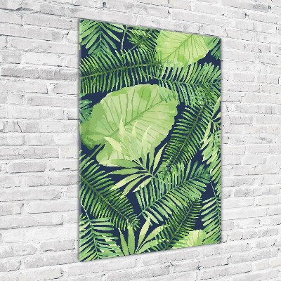 Vertikálny foto obraz akrylový Tropické listy