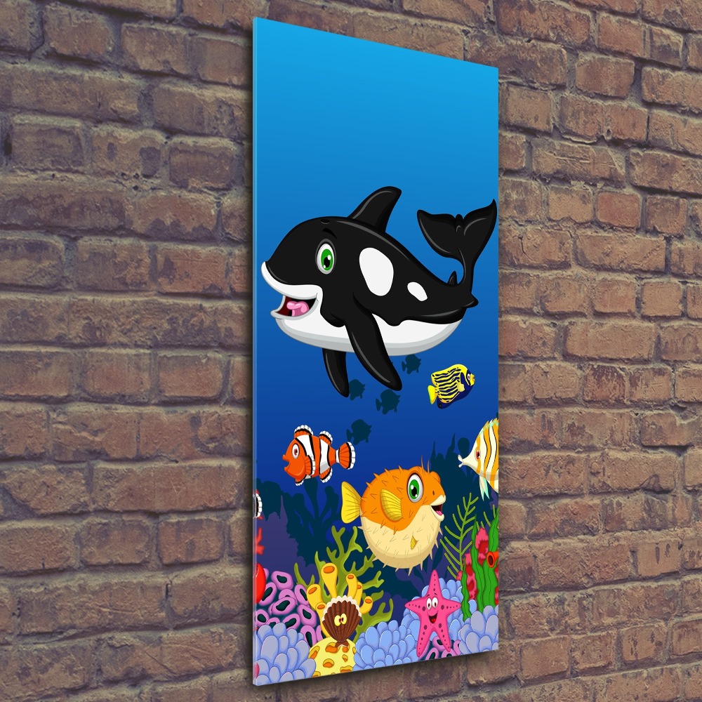 Vertikálny foto obraz akryl do obývačky Podvodný svet