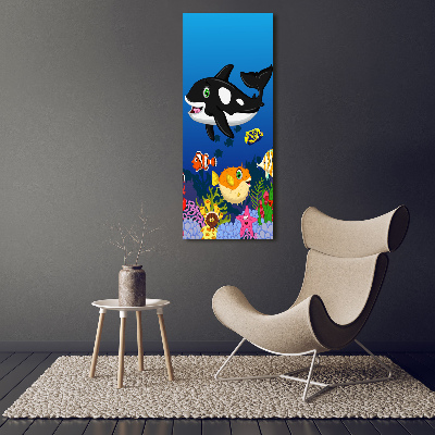 Vertikálny foto obraz akryl do obývačky Podvodný svet