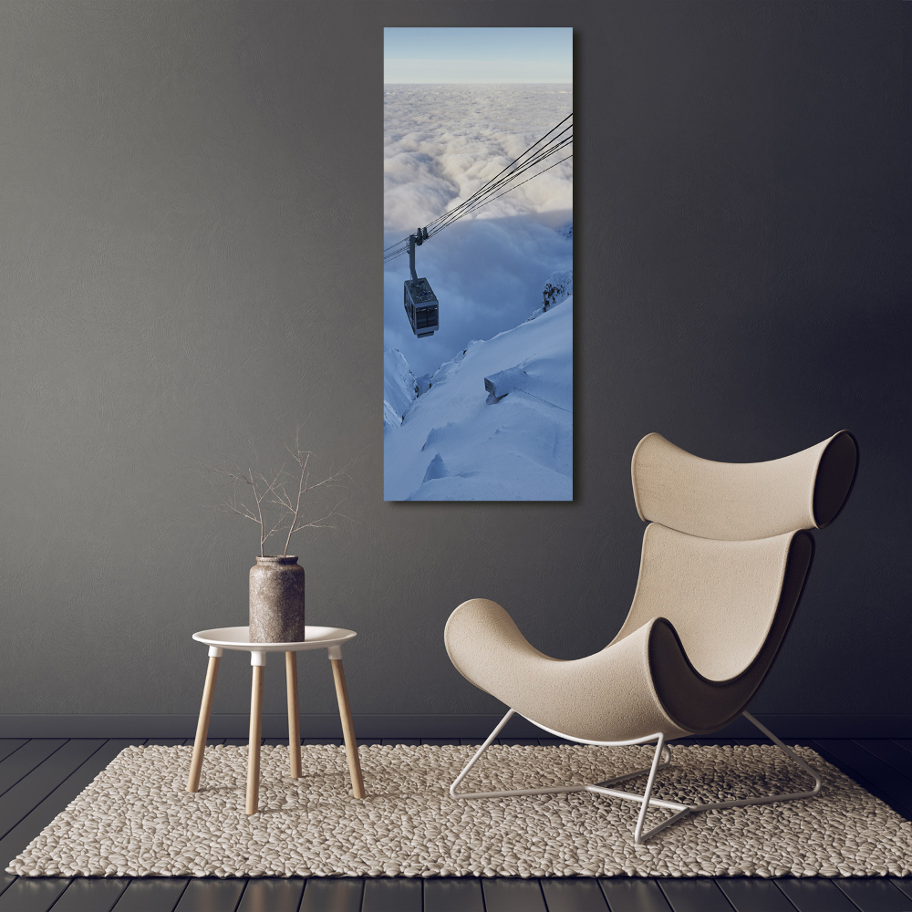 Vertikálny foto obraz akryl do obývačky Lanovka