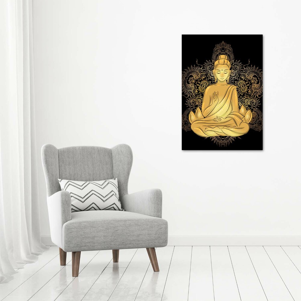 Vertikálny foto obraz akrylové sklo Buddha a mandala
