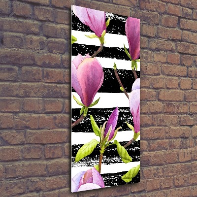 Vertikálny foto obraz akrylový na stenu Magnolie