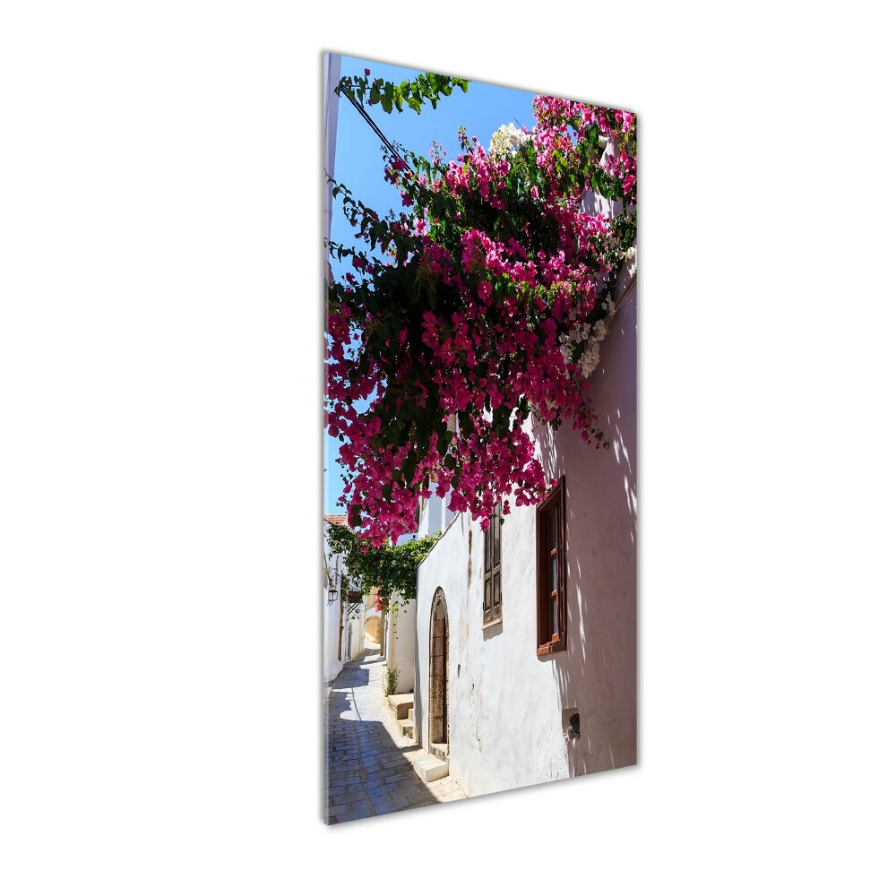 Vertikálny moderný akrylový fotoobraz Rhodos Grécko