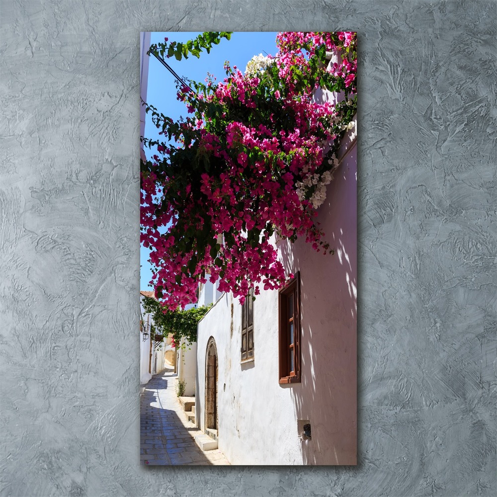 Vertikálny moderný akrylový fotoobraz Rhodos Grécko