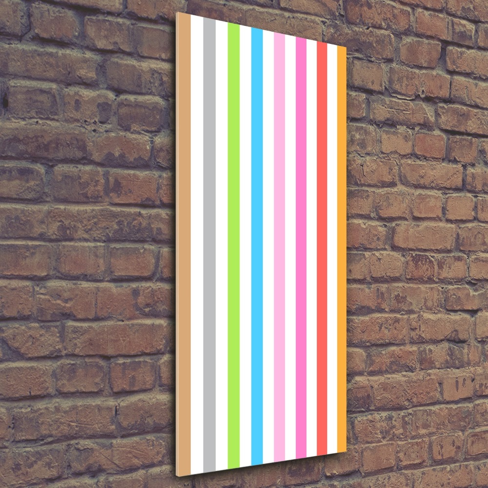 Vertikálny foto obraz akryl do obývačky Farebné pásky