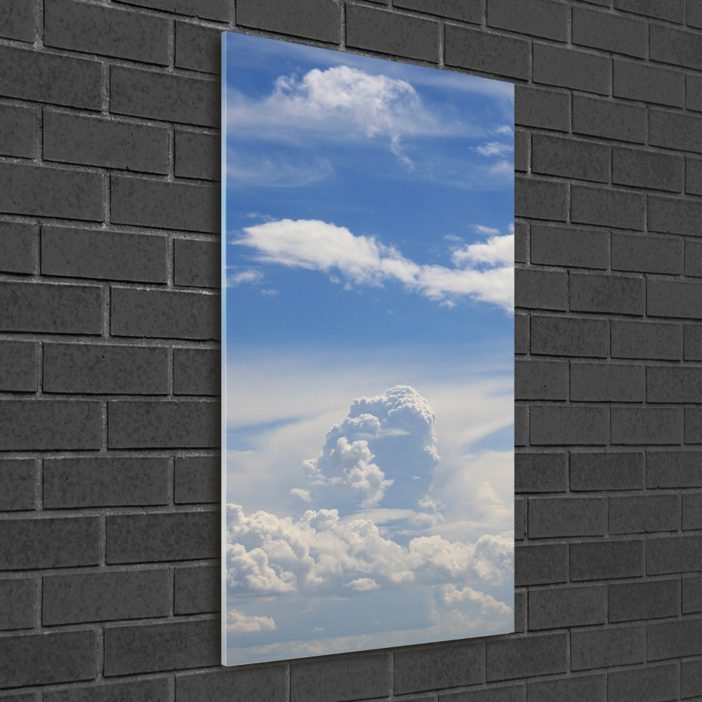 Vertikálny foto obraz akrylové sklo Mraky na nebi