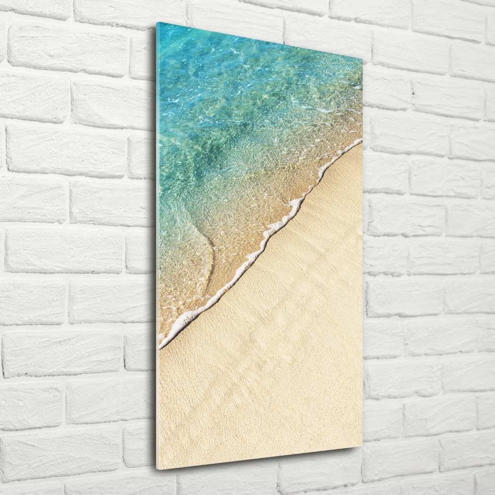 Vertikálny moderný akrylový fotoobraz Morská vlna