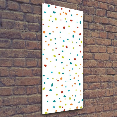 Vertikálny foto obraz akrylové sklo Farebné bodky