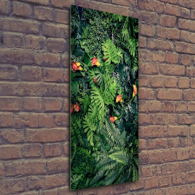 Vertikálny foto obraz akrylový Tropické rastliny
