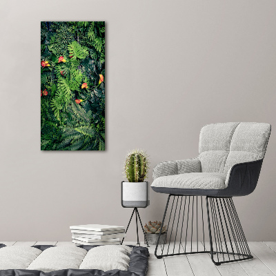 Vertikálny foto obraz akrylový Tropické rastliny