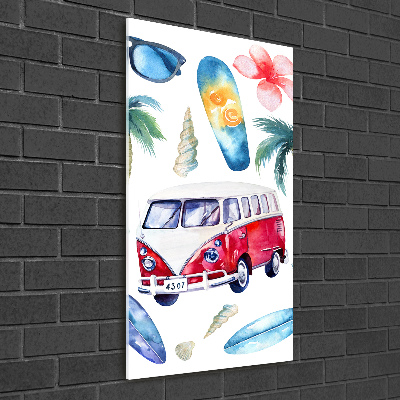 Vertikálny foto obraz akryl do obývačky Sada surfistov