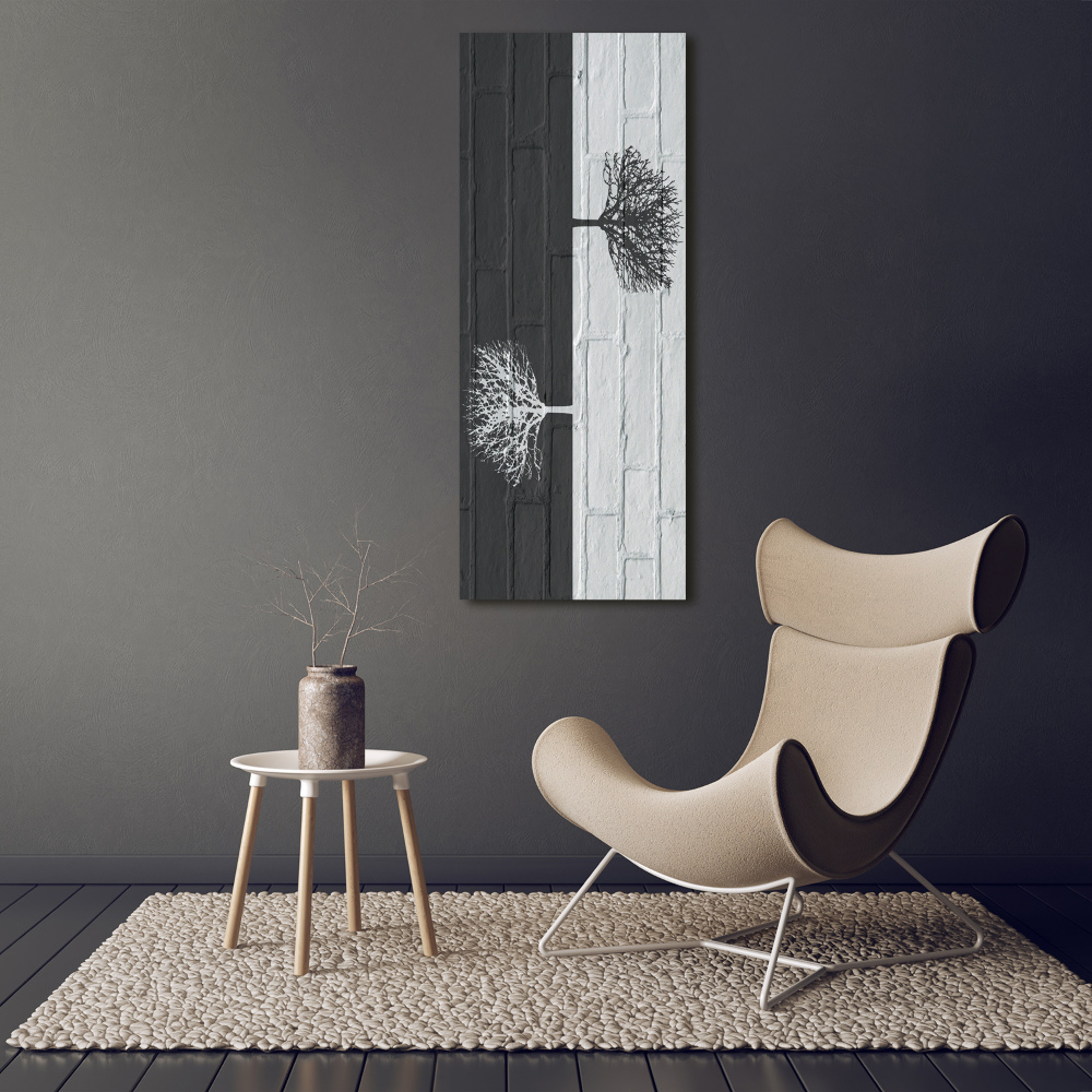 Vertikálny foto obraz akrylové sklo Stromy na stene