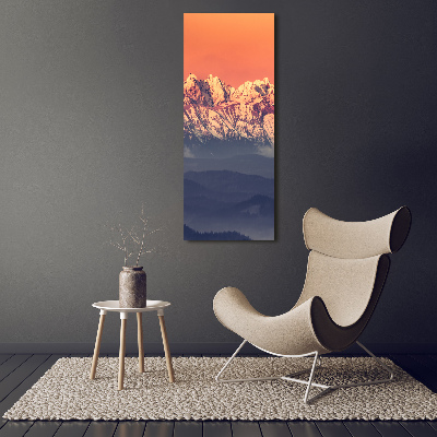 Vertikálny foto obraz akryl do obývačky Panorama Tatry