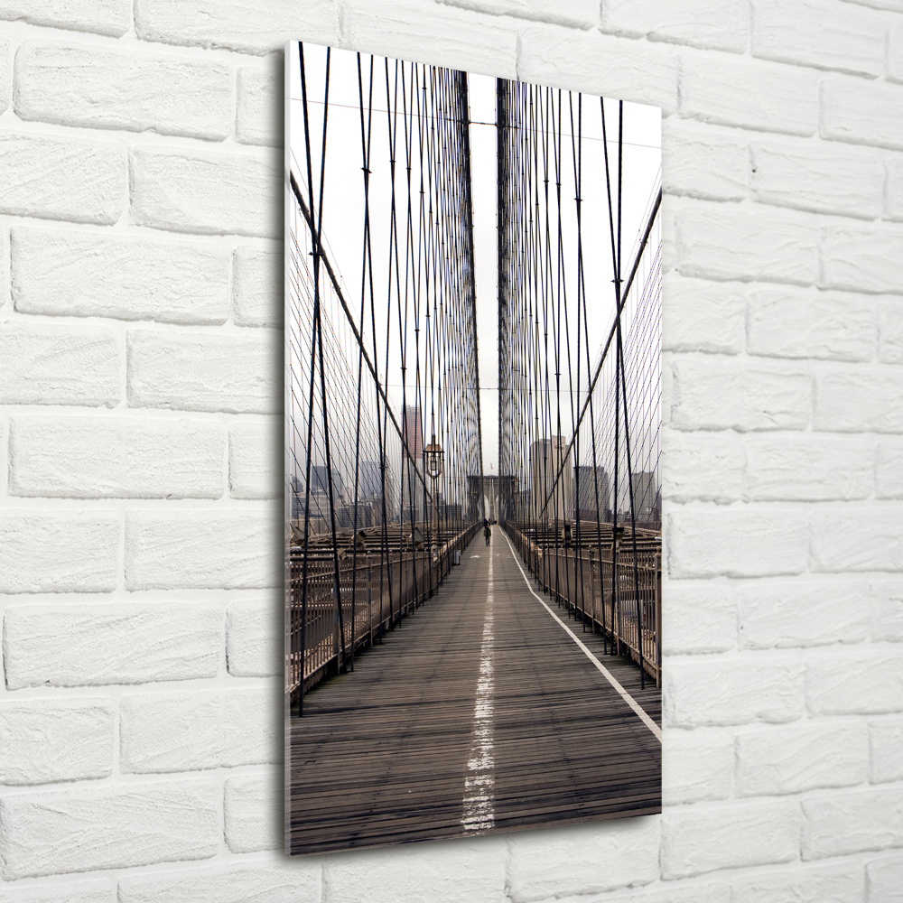 Vertikálny foto obraz akrylové sklo Brooklynský most