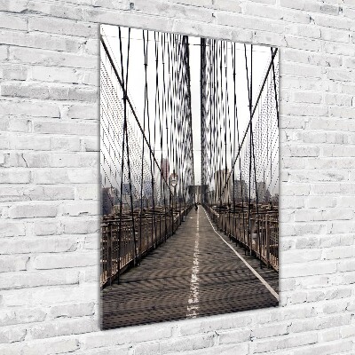 Vertikálny foto obraz akrylové sklo Brooklynský most