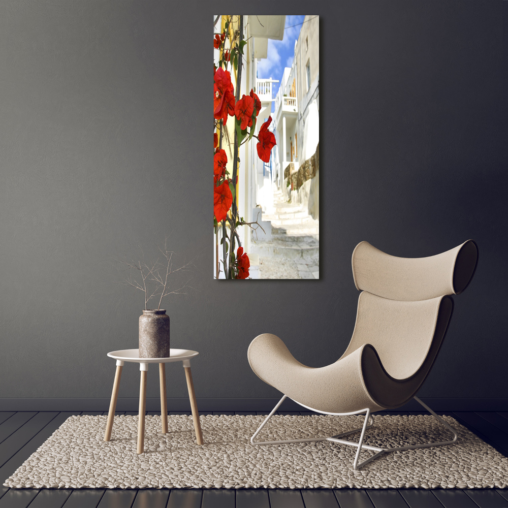Vertikálny foto obraz akryl do obývačky Mykonos Grécko