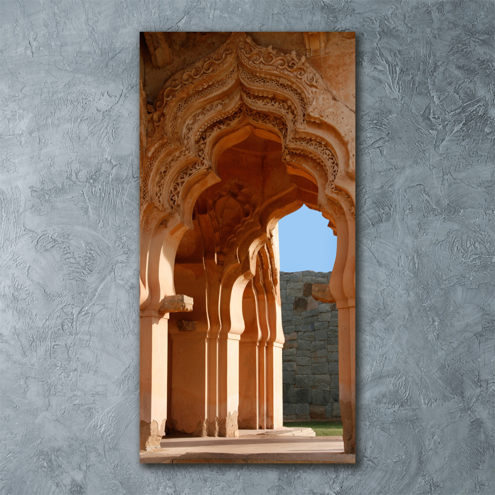Vertikálny foto obraz akrylový Lotus Mahal Hampi