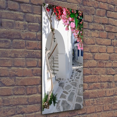 Vertikálny foto obraz akrylový do obývačky Grécke dediny