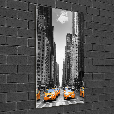 Vertikálny foto obraz akrylový Taxi New York